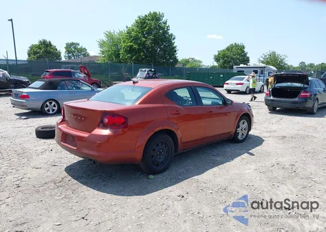 2012 Dodge Avenger Sxt from USA, damaged, VIN 1C3CDZCB8CN154728